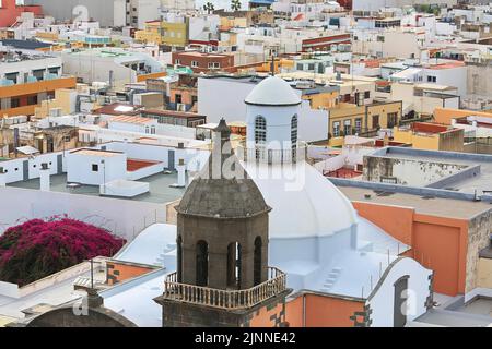 Mirador Casas de colores a Las Palmas de Gran Canaria. Las Palmas, Gran Canaria, Isole Canarie, Spagna Foto Stock