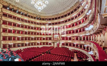 Auditorium, Sala alla Scala, Teatro alla Scala, Milano, Lombardia, Italia Settentrionale, Italia Foto Stock