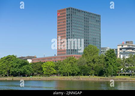 Main Forum, sede IG Metall, Wilhelm-Leuschner-Strasse, Francoforte sul meno, Assia, Germania Foto Stock