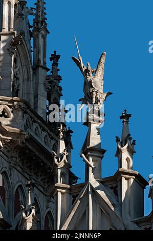 Torre ornata di Casa di Musica d'organo e da Camera, Chiesa cattolica romana di San Nicola in Ucraina Kiev Foto Stock