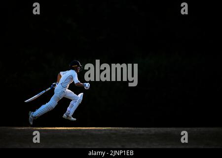 Battitore Junior in esecuzione Foto Stock