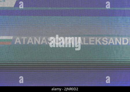 Roma, Italia. 12th ago, 2022. Durante i Campionati europei di Aquatics, Roma, Italia, allo Stadio del Nuoto, Roma 12 ago 2022 (Photo by AllShotLive/Sipa USA) Credit: Sipa USA/Alamy Live News Foto Stock