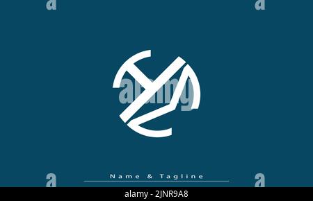 Lettere alfabetiche iniziali Monogramma logo HM , MH Illustrazione Vettoriale