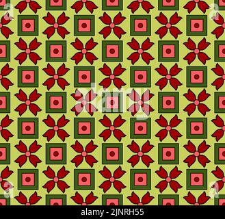 Modello geometrico, Tribal Southwestern nativo americano Navajo senza cuciture Foto Stock