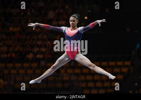 Odine Achampong (Gran Bretagna). Campionato europeo di Monaco 2022: Ginnastica artistica, finali della squadra femminile Foto Stock