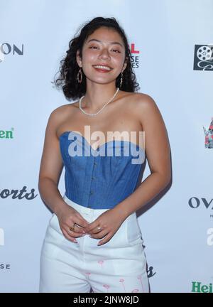 Hollywood, Stati Uniti. 13th ago, 2022. Celina Mylene Santana arriva al 18th° Festival annuale del film HollyShorts e al Red Carpet tenutosi presso i TCL Chinese 6 Theaters di Hollywood, CA, sabato 13th agosto 2022 . (Foto di Juan Pablo Rico/Sipa USA) Credit: Sipa USA/Alamy Live News Foto Stock