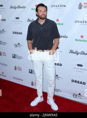 Hollywood, Stati Uniti. 13th ago, 2022. Jason Butler Harner arriva al 18th° Festival annuale del film HollyShorts e al Red Carpet tenutosi presso i TCL Chinese 6 Theaters di Hollywood, CA, sabato 13th agosto 2022 . (Foto di Juan Pablo Rico/Sipa USA) Credit: Sipa USA/Alamy Live News Foto Stock