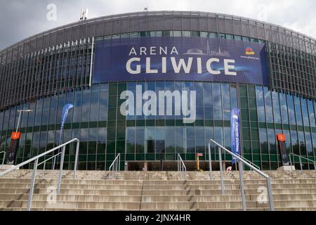 Arena Gliwice, moderna sala al coperto polivalente, luogo di sport e intrattenimento a Gliwice, Polonia. Foto Stock