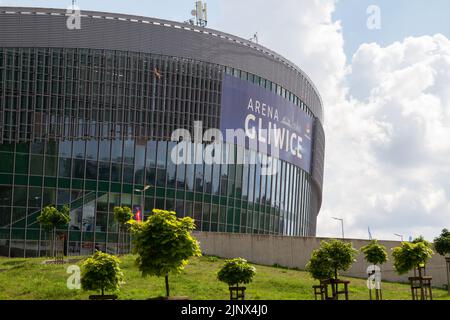 Arena Gliwice, moderna sala al coperto polivalente, luogo di sport e intrattenimento a Gliwice, Polonia. Foto Stock