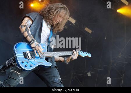 Catton Park, Regno Unito, 14 agosto 2022, si esibisce sul palcoscenico principale al Bloodstock Open Air Festival. Credit: Will Tudor/Alamy Live News Foto Stock