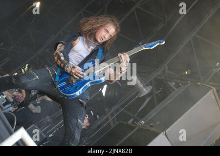 Catton Park, Regno Unito, 14 agosto 2022, si esibisce sul palcoscenico principale al Bloodstock Open Air Festival. Credit: Will Tudor/Alamy Live News Foto Stock