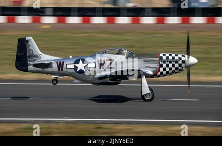 P-51D Mustang, 'Frances dell' con partenza dal Royal International Air Tattoo 2022 Foto Stock