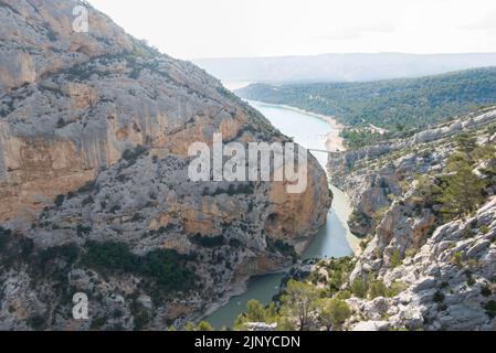 Foto aeree nelle Gole del Verdon in estate Foto Stock