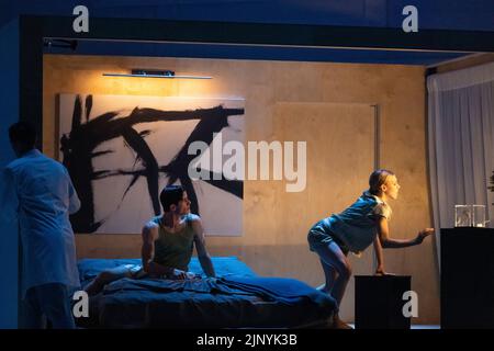 Edimburgo, Regno Unito. 13th ago, 2022. Lo Scottish Ballet debutta stasera a Coppelia al Festival Internazionale di Edimburgo, che utilizza le riprese dal vivo e le proiezioni per far parte del set. Alamy Live News/Tom Duffin. Foto Stock