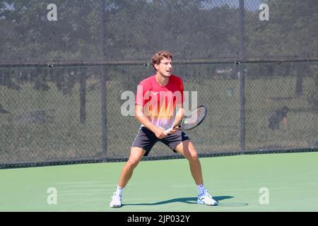 Tennista spagnolo Pablo Carreño Busta, allenato al National Bank Open di Montreal, Canada il 6 agosto 2022. Foto Stock