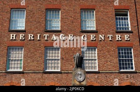 Macclesfield Sunday School, ora utilizzato come centro storico dedicato all'industria della seta, Roe St, Macclesfield , Cheshire, Inghilterra, REGNO UNITO, SK11 6UT Foto Stock