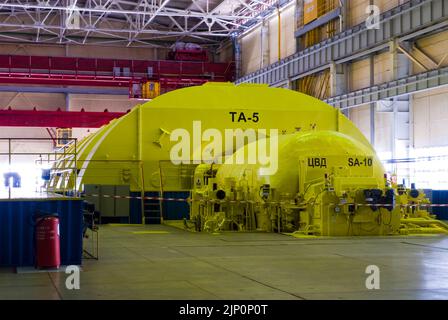 occupazione centrale nucleare di zaporozhye truppe russe, centrale nucleare di zaporozhye, centrale nucleare di zaporozhye occupazione truppe russe att Foto Stock