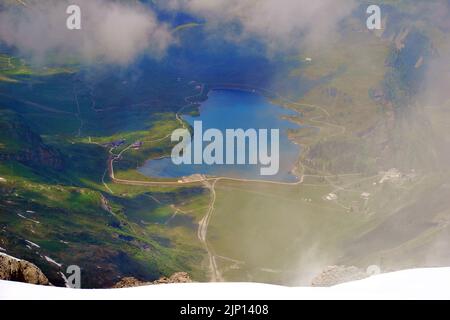 Lago Eugenisee Engelberg nel cantone di Obvaldo, Svizzera Foto Stock