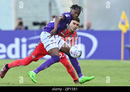Stadio Artemio Franchi, Firenze, 14 agosto 2022, Christian Michael Kouakou Kouame (ACF Fiorentina) durante ACF Fiorentina vs US Cremonese - Foto Stock