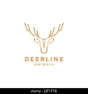 design minimal con logo a tromba lunga Illustrazione Vettoriale