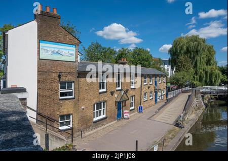 Batchworth Lock Canal Centre, Grand Union Canal, Rickmansworth Hertfordshire, Inghilterra, Regno Unito. Foto Stock