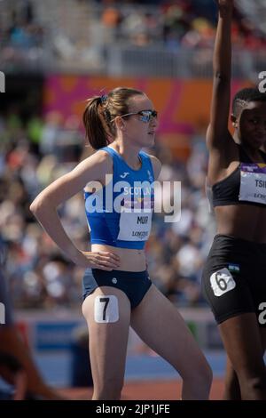 05-8-22 - Laura Muir, Scozia, nel round 1 di 1500 metri al Birmingham 2022 Commonwealth Games all'Alexander Stadium, Birmingham. Foto Stock