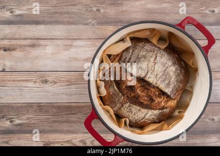 Pane di segale a pasta di farina Foto Stock