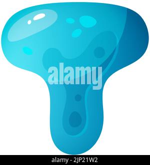 Jelly alfabeti colorati, alfabeto comico per bambini. Carattere Jelly Bright. Tipo di bambini per eventi, promozioni. Illustrazione Vettoriale