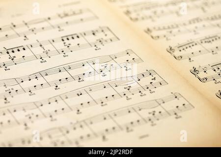 partiture, spartiti, composizione, partitura, spartiti musicali, composizioni Foto Stock