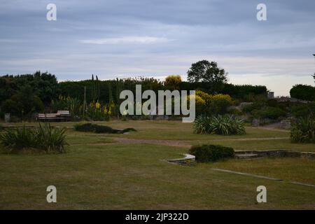 Il Westbrook Sunken Gardens di mattina presto Foto Stock