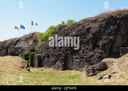 Rovine di Fort Douaumont, Verdun, dipartimento della Mosa, Grand Est, Francia, Europa Foto Stock