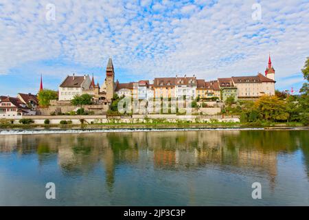 Città vecchia di Brembgarten, Svizzera Foto Stock