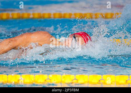 ROMA, ITALIA - 15 AGOSTO: Antonio Djakovic della Svizzera durante il freestyle maschile 200m all'European Aquatics Roma 2022 allo Stadio del Nuoto il 15 agosto 2022 a Roma (Foto di Nikola Krstic/Orange Pictures) Foto Stock