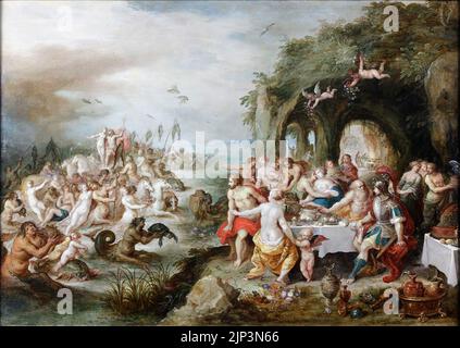 Festa degli dei di Frans Francken II Foto Stock