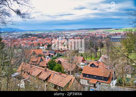 Una bella vista di una piccola città chiamata Baden-Wurttemberg in Germania Foto Stock