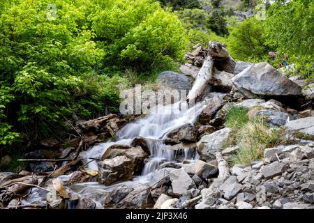 Cascate Lost Creek a Provo Canyon, Utah, Stati Uniti Foto Stock