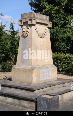 War Memorial, St Neots, Cambridgeshire Foto Stock