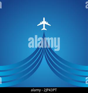 Simbolo di aereo disegno vettoriale Illustrazione Vettoriale