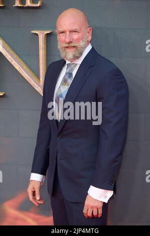 Londra, Regno Unito . 15 agosto 2022 . Graham McTavish nella foto alla House of the Dragon - prima mondiale tenuta ai Leicester Square Gardens. Credit: Alan D West/Alamy Live News Foto Stock