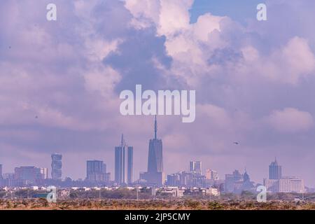 Nairobi City County National Park Birds Animals Wildlife savannah Grasslands Landscapes Panoramic Scenic Views Magical Kenya East Africa Discovery Exp Foto Stock