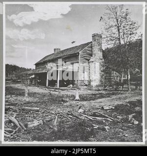 La casa di John Ross, Rossville Gap, GA. Hdq. Del Gen. Gordon Granger, Battaglia di Chickmauga (i.e. Chickamauga) Foto Stock