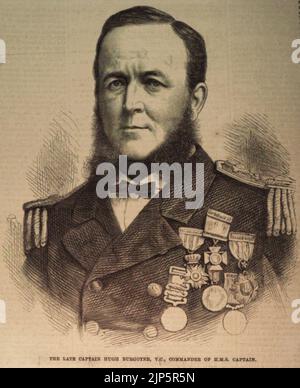 Il compianto capitano Hugh Burgoyne VC, comandante del capitano HMS - ILN 1870 Foto Stock