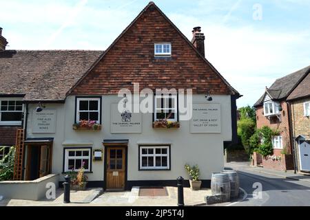 Shoreham Village, Kent, ha un nuovo pub, il Samuel Palmer, è una zona ben nota per gli escursionisti e i viaggiatori di giorno da Londra che godono la campagna Foto Stock