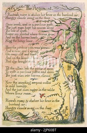 Il matrimonio del Cielo e dell'Inferno copia C 1790 Foto Stock