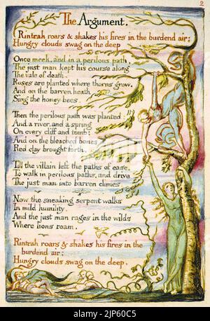 Il matrimonio del Cielo e dell'Inferno copia H 1790 Foto Stock