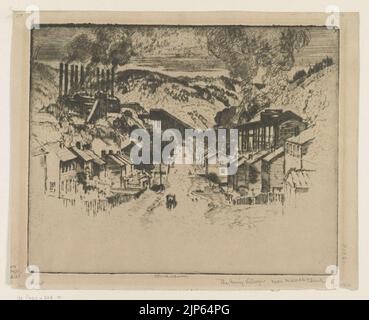 Il villaggio minerario vicino Mauch Chunk Foto Stock