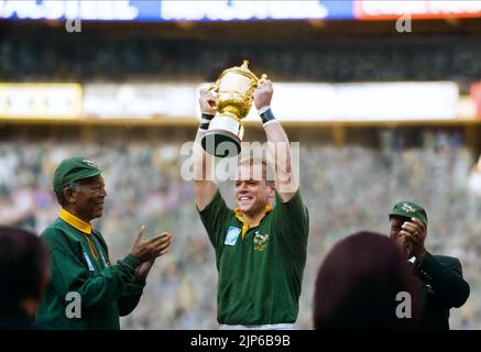 MORGAN FREEMAN, matt damon, INVICTUS, 2009 Foto Stock