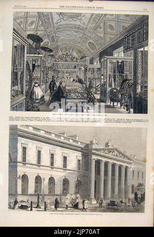 Il New India Museum, Whitehall-yard e East India House, Leadenhall Street, Foto Stock