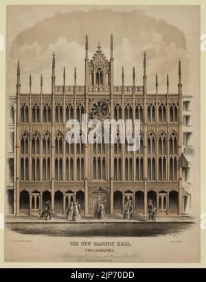 La nuova Masonic Hall, Philadelphia Foto Stock