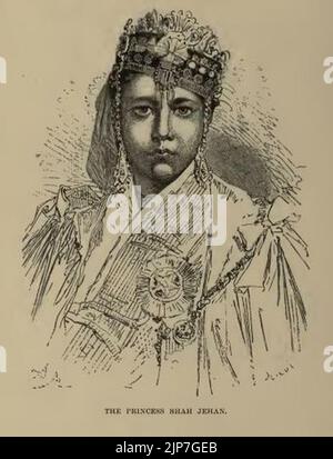 La principessa Shah Jehan di Bhopal (Begum Sultan Shah Jehan) - Giugno 1867 Foto Stock